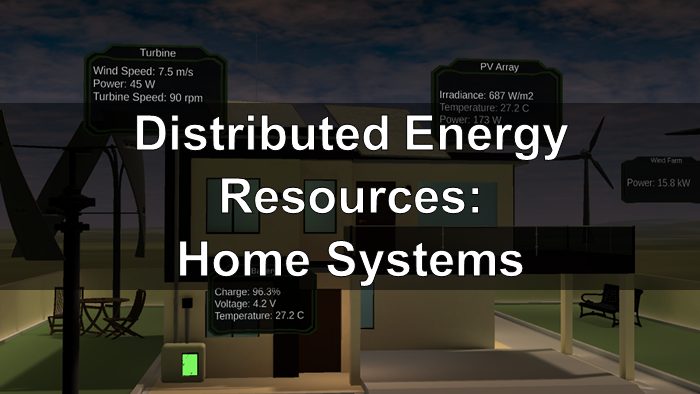 Title card for DER: Home systems course
